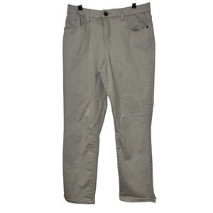 DEMOCRACY Tan "Ab"solution® High Rise Ankle Jean May be cropped Size 10 EUC